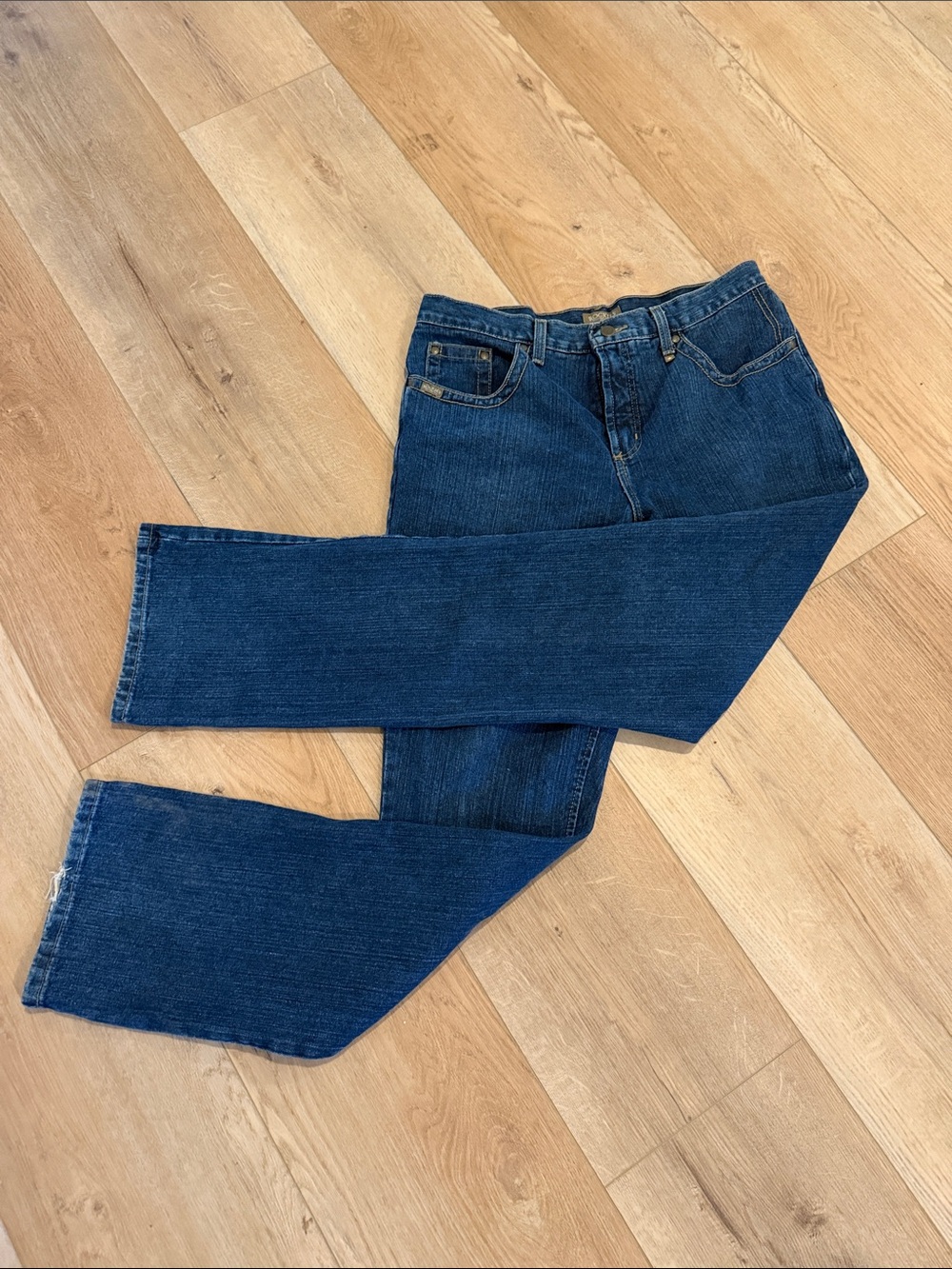 Rockies Dark Blue Denim Jeans with Contrast Stitching - 34 waist - size 14L